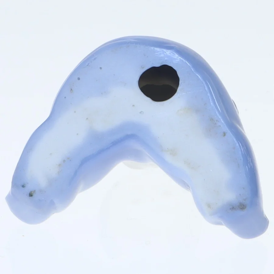 Blå porcelænsfigur - baby (str. 6x5,5 cm)