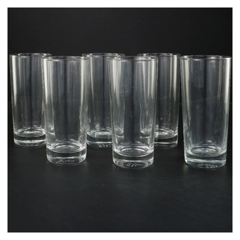  Glas fra IKEA (str. 6 styk. ø. 7,5 cm. længde. 15,5 cm)