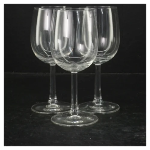 Vinglas sæt (str. 3 styk. ø. 6 cm. længde, 16 cm)