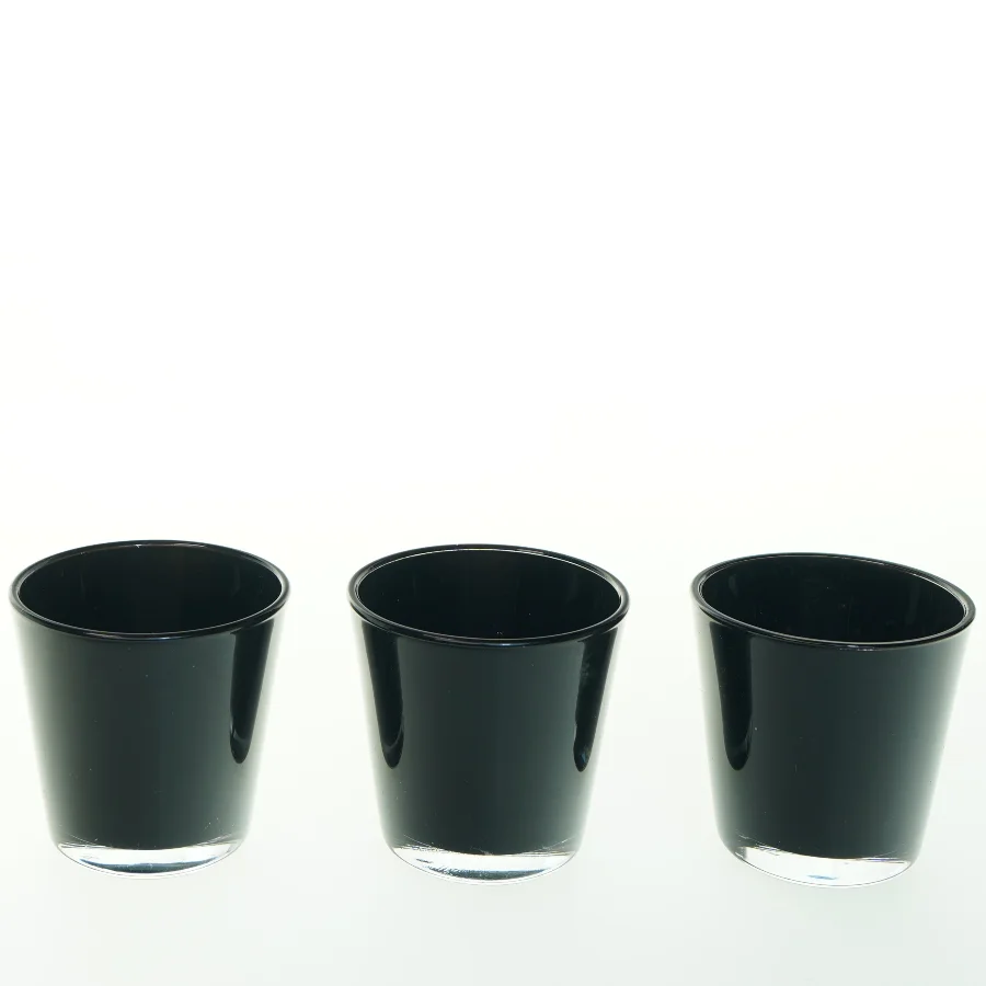Sorte glasskåle  (str. H 7,5 cm, ø 7,5 cm)