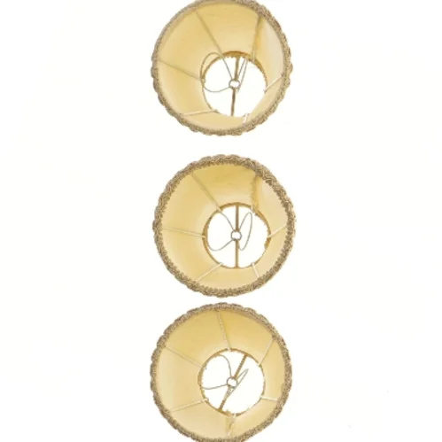 Lampeskærme i stof (str. 11 cm)