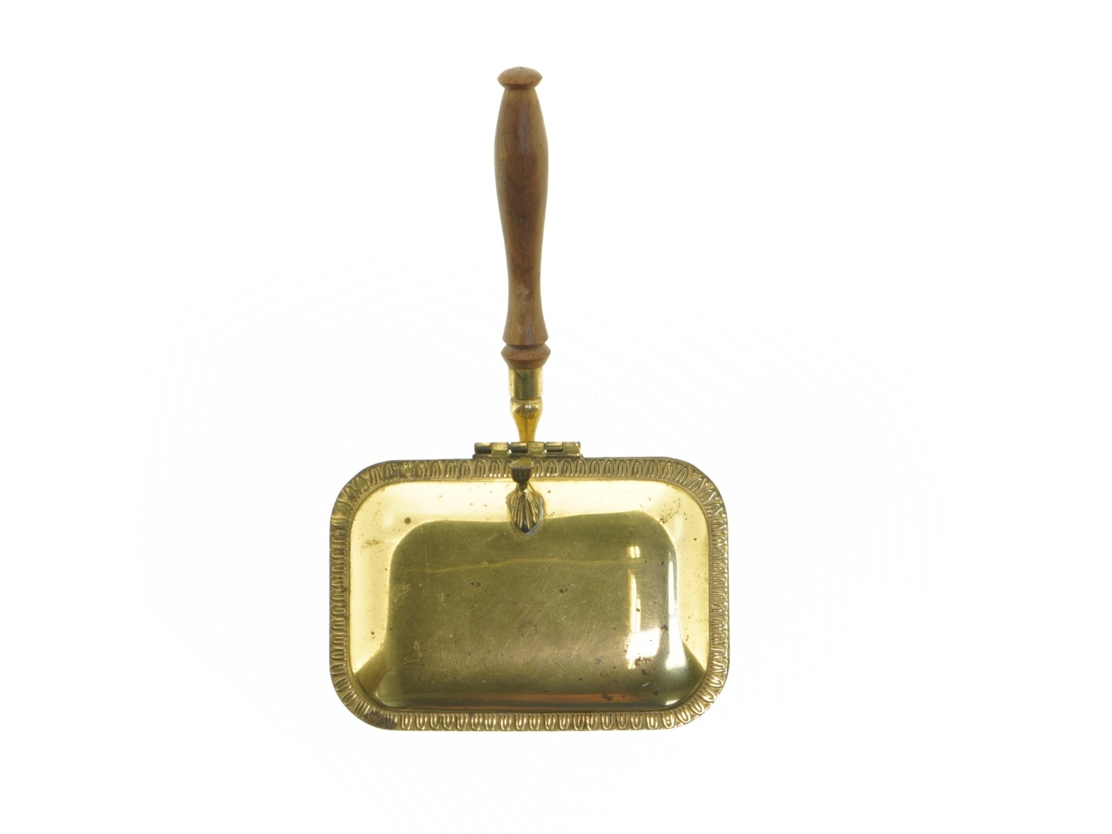 Antik dåse med træhåndtag (str. 18 x 11 x 5 cm)