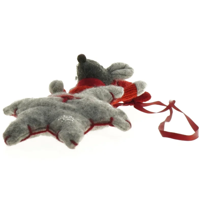 Filtet juleophæng med julemus (str. 21 x 13,5 cm)