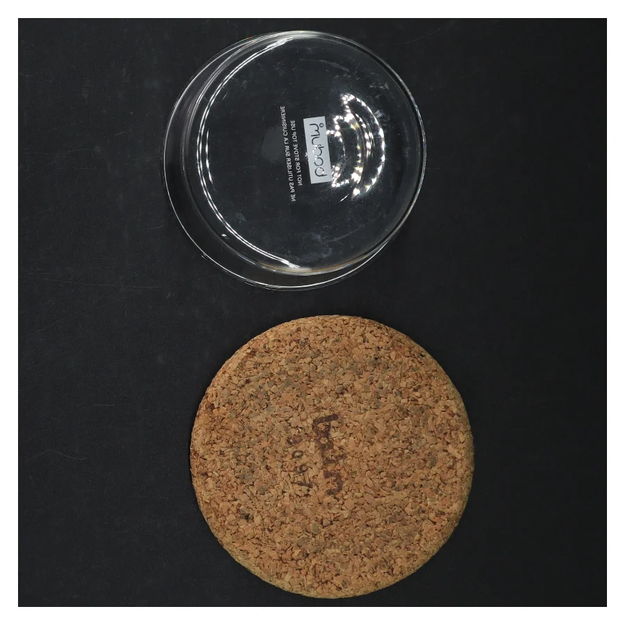 Glasskål med korkbund fra Bodum (str. Ø. 10,5 cm. h 6 cm)