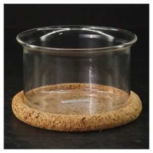 Glasskål med korkbund fra Bodum (str. Ø. 10,5 cm. h 6 cm)