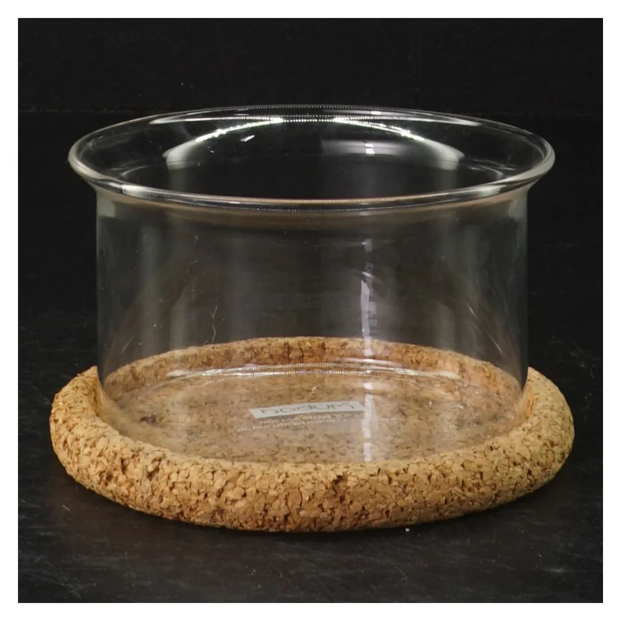 Glasskål med korkbund fra Bodum (str. Ø. 10,5 cm. h 6 cm)