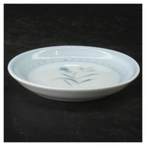 Blå kornblomst Porcelænstallerkener med blomstermotiv fra B&G (str. Ø, 9 cm)