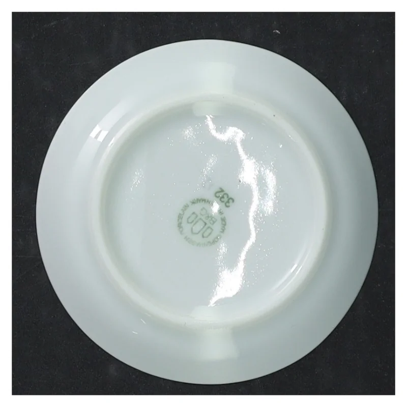 Blå kornblomst Porcelænstallerkener med blomstermotiv fra B&G (str. Ø, 9 cm)