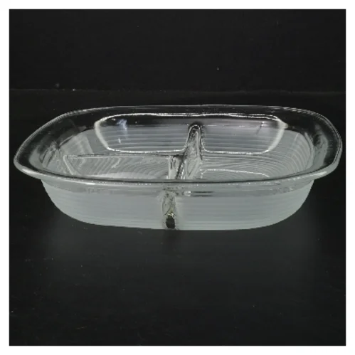 Glasfad med tre sektioner (str. 21 cm)