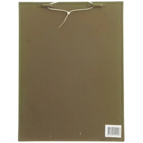 Dekorativ Metalskilt vægplade med fugl og blomstermotiv (str. 35x27 cm)