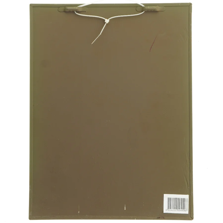 Dekorativ Metalskilt vægplade med fugl og blomstermotiv (str. 35x27 cm)