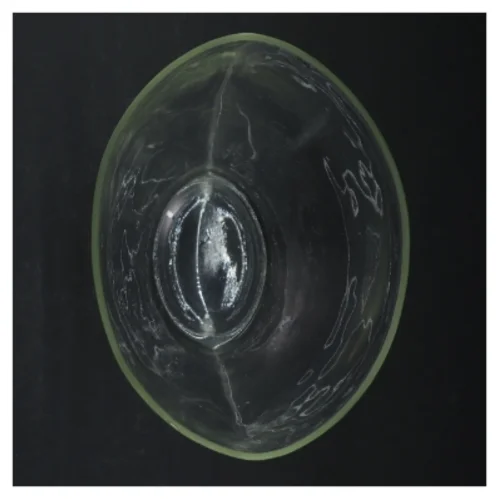 Glasvase (str. H. 20 cm)