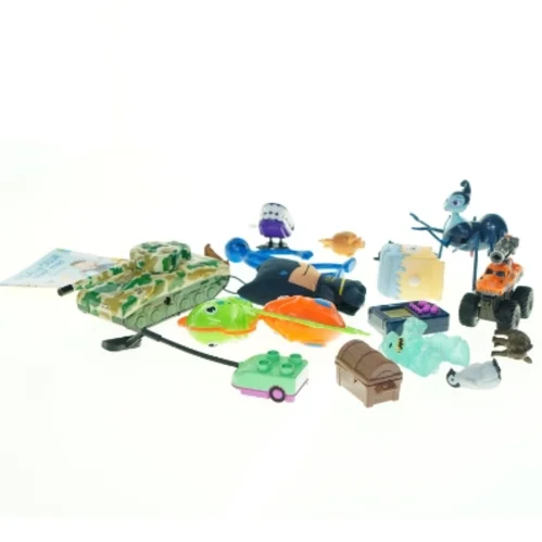 Blandet legetøjssamling fra 4 X 4 Cm Til 6 X 12 Cm (str. 4 x 4 cm - 6 x 12 cm)