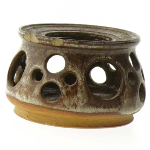 Keramisk fyrfadsstager (str. Ø 10 cm)