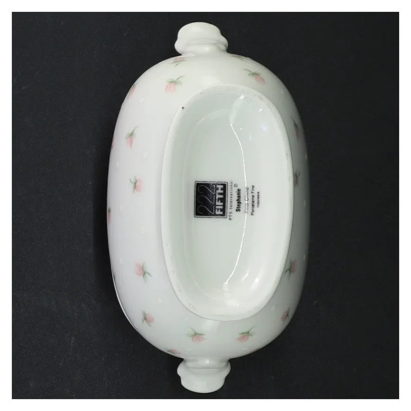 Porcelænssukkerskål med låg (str. 14 cm)