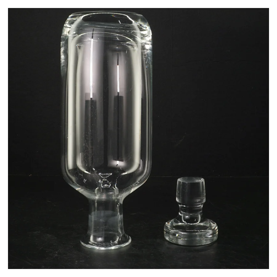 Glaskaraffel med prop (str. 29 cm)