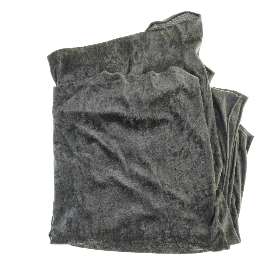 Gråt velour stof (str. 160 x 176 cm)