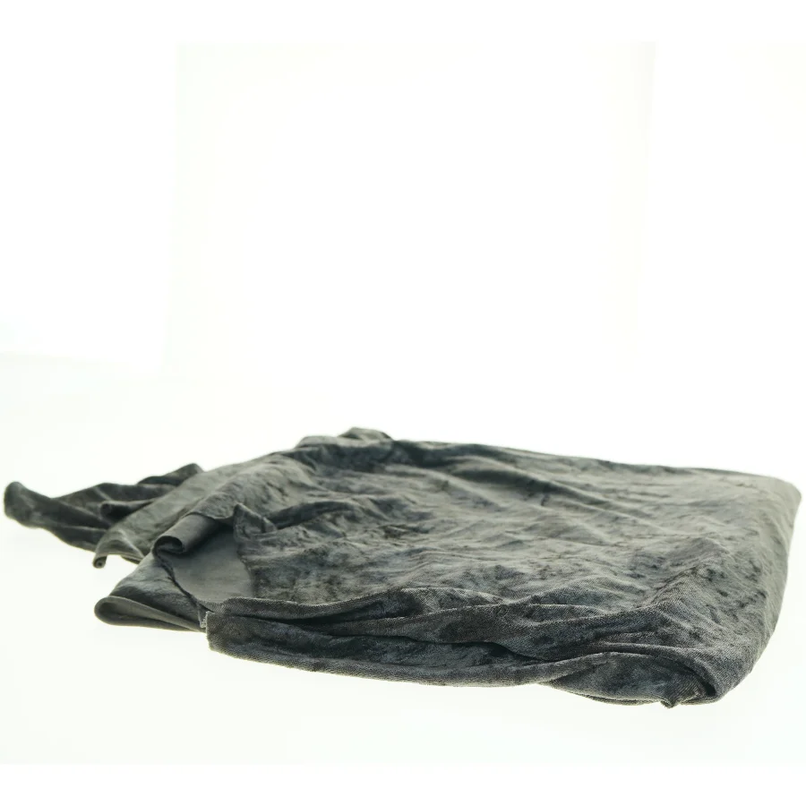 Gråt velour stof (str. 160 x 176 cm)