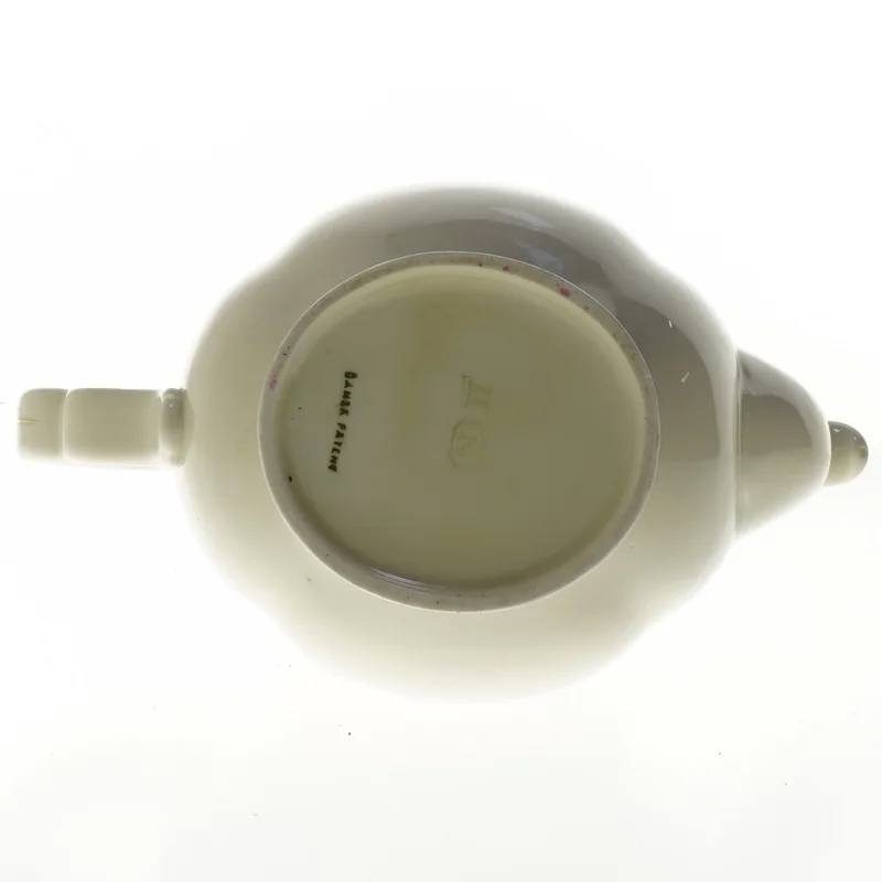 Porcelæns tekande med guldkant (str. 20 cm)