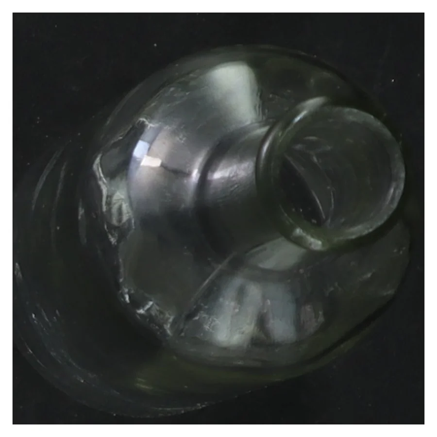 To glasflasker (str. 18 cm. 2 styk)