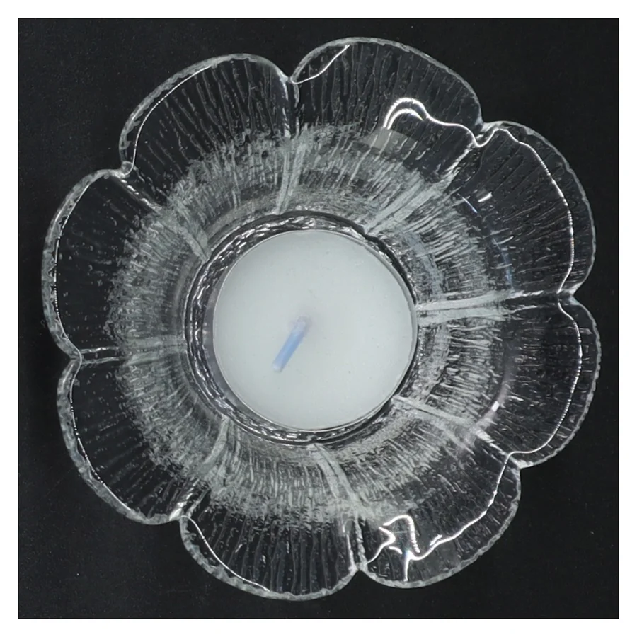 Holmegaard Glasstage til fyrfadslys (str. Ø 10 cm)