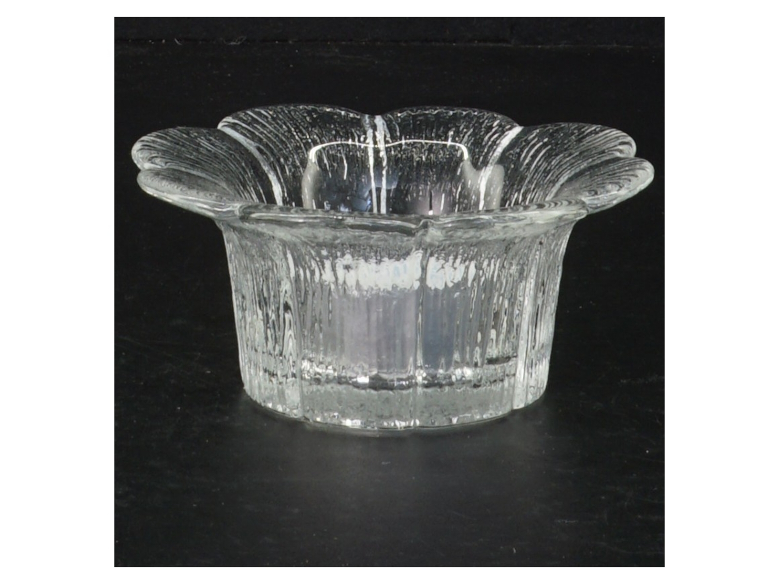 Holmegaard Glasstage til fyrfadslys (str. Ø 10 cm)