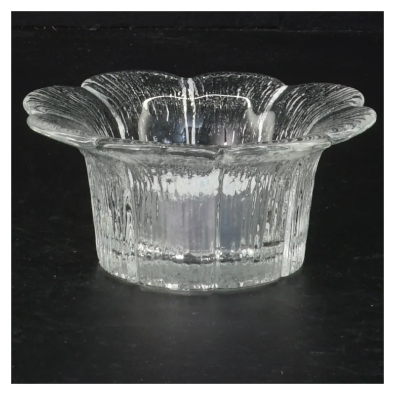 Holmegaard Glasstage til fyrfadslys (str. Ø 10 cm)