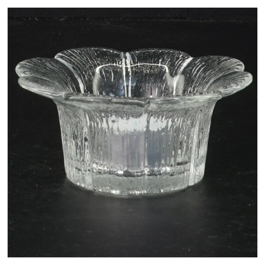 Holmegaard Glasstage til fyrfadslys (str. Ø 10 cm)