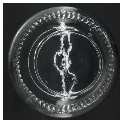 Glasvase  (str. H. 20 cm. ø. 12,5 cm)