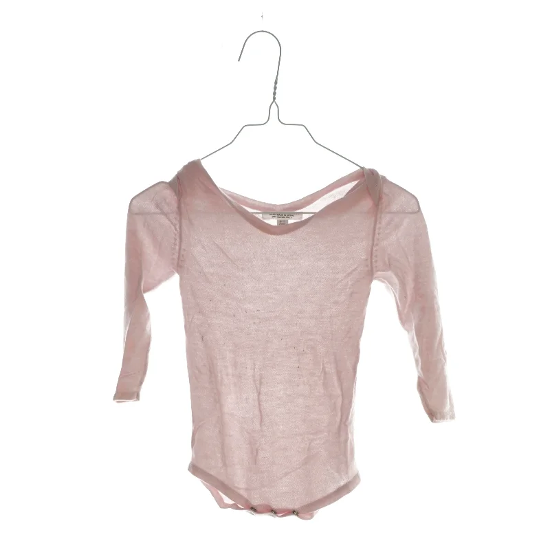 Langærmet bodystocking af 20% kashmir og 80% bamboo (Str. 9-12 mdr)