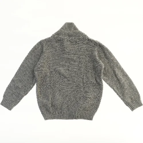 Strikket sweater med ribkrave fra Lupilu (str. 110)