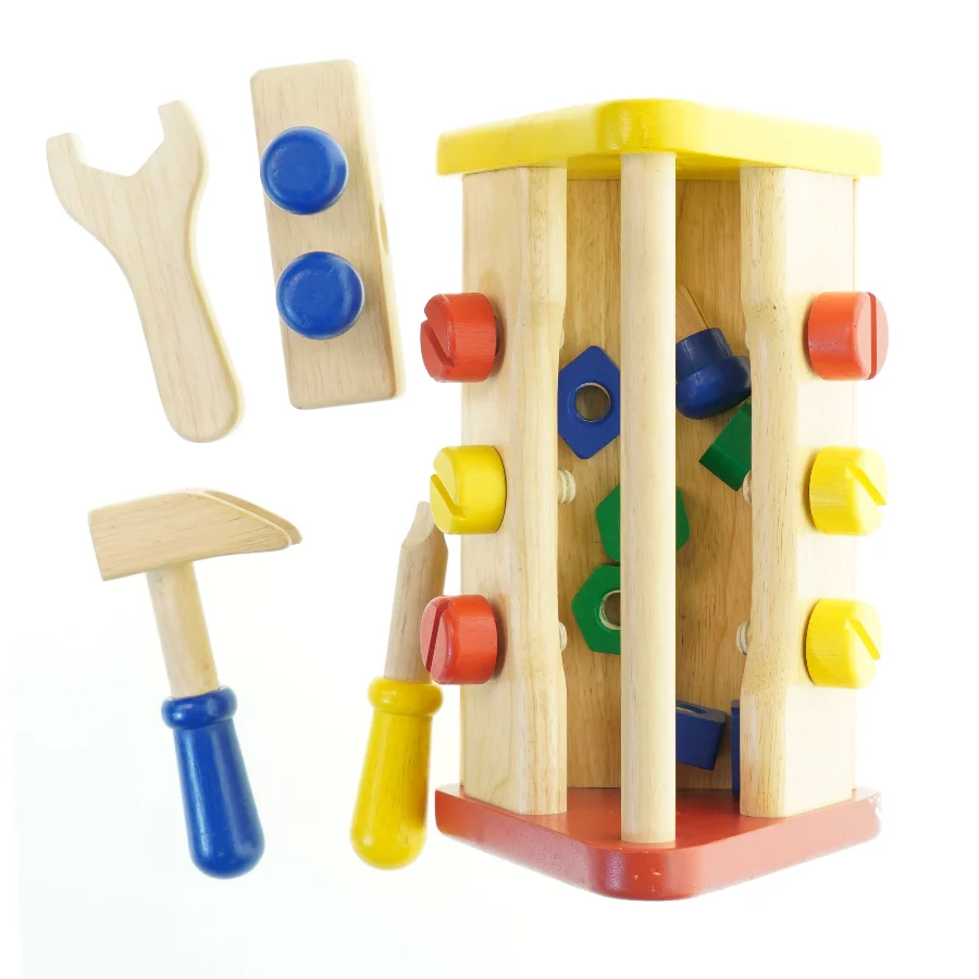 Træværktøjsæt til børn (str. 29x19 cm)