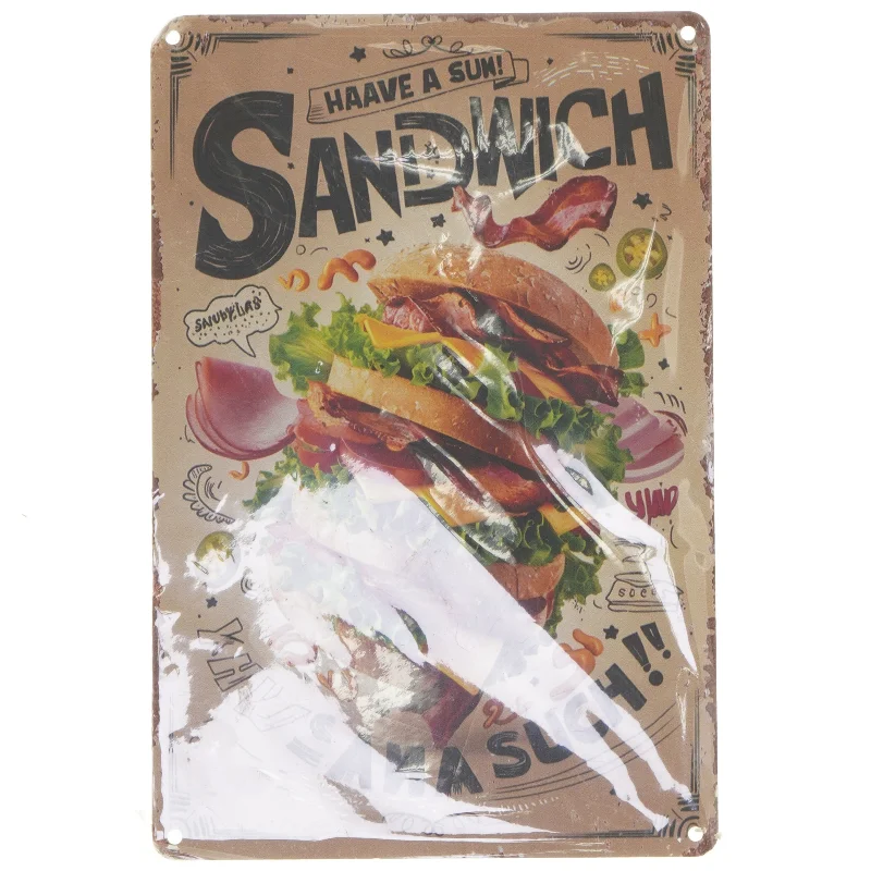 Sandwich tin skilt fra Produceret af Weiwei Handicraft Factory (str. 30x20 cm)