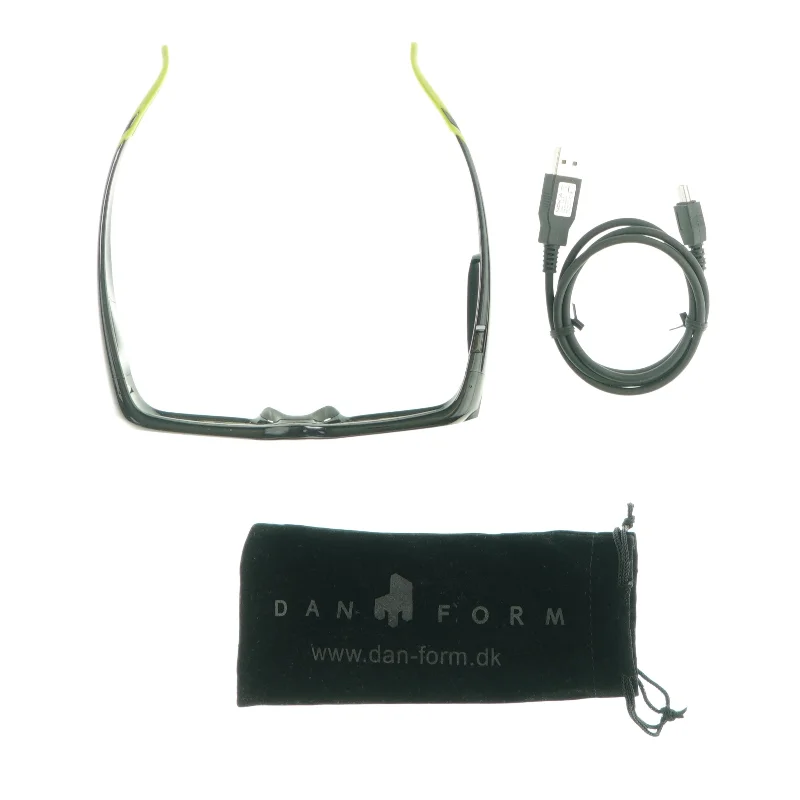 3D vision briller, inklusiv ledning og etui