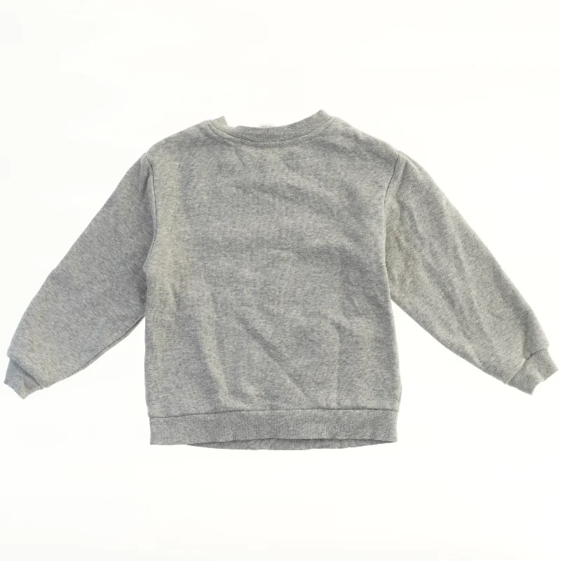 Grå sweatshirt fra H&M (str. 110)