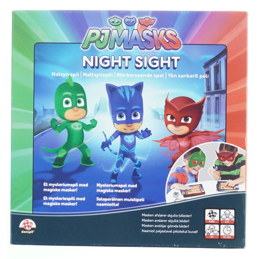 PJ Masks natspil fra Danspil (str. 27,5x27,5 cm)