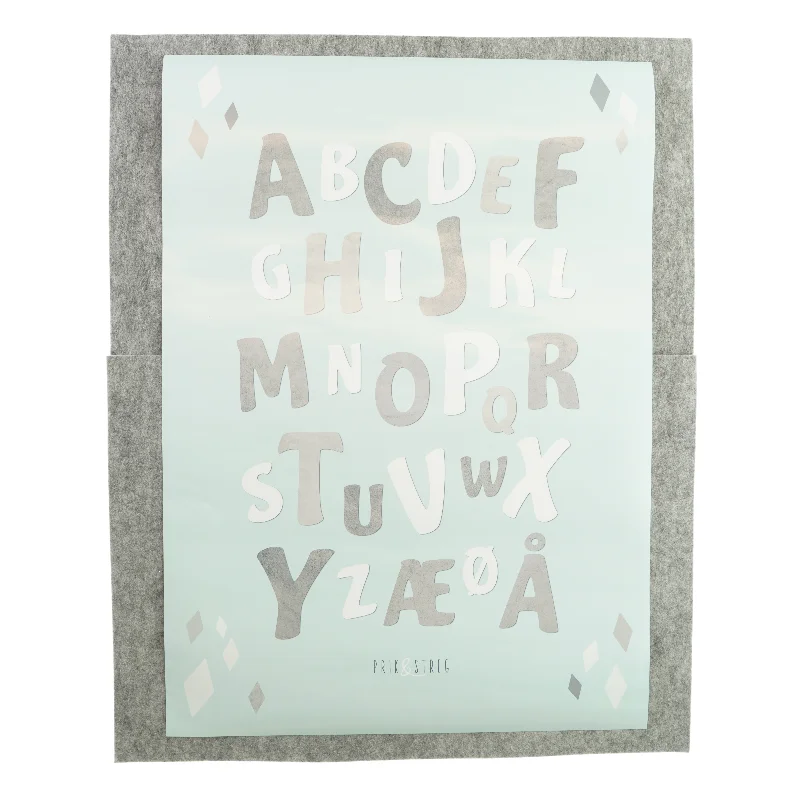 Plakat i mint grøn fra Prik og Streg