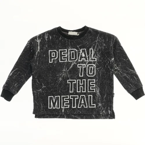 Langærmet sweatshirt med tekst fra Molo (str. 116)