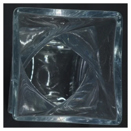 Glasvase med skulpturel form fra Leonardo (str. 25x9x10 cm)