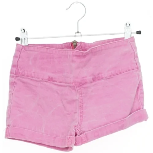 Rosa shorts med lynlås fra Queenz (str. 128)