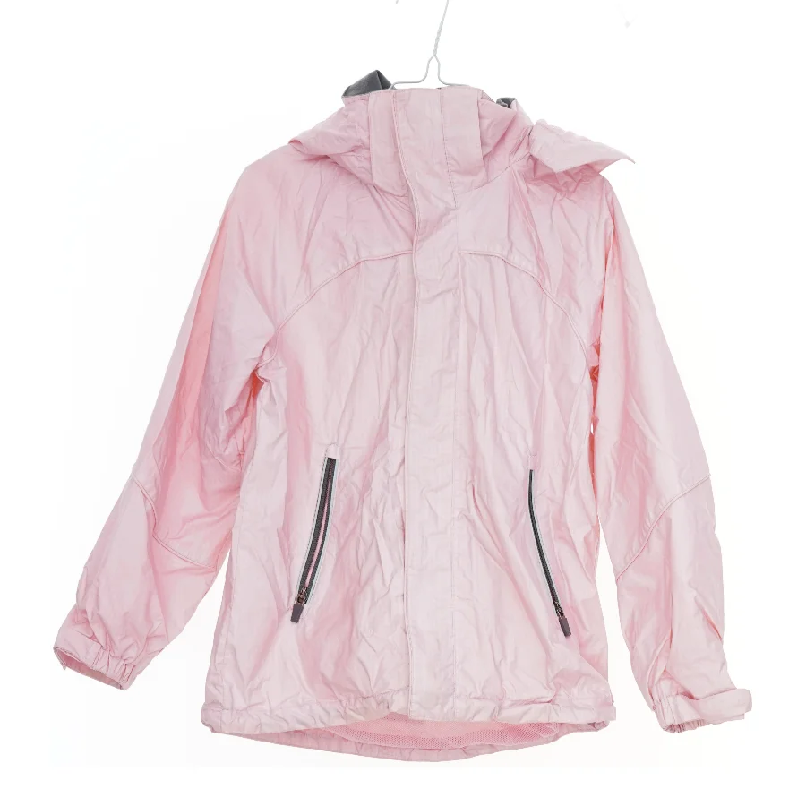 Lyserød vindjakke med hætte fra H&M (str. 128)