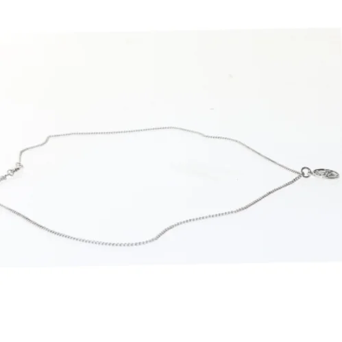 Sølvhalskæde med vedhæng (str. 58 cm)