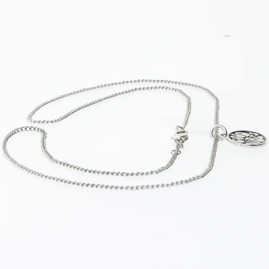 Sølvhalskæde med vedhæng (str. 58 cm)