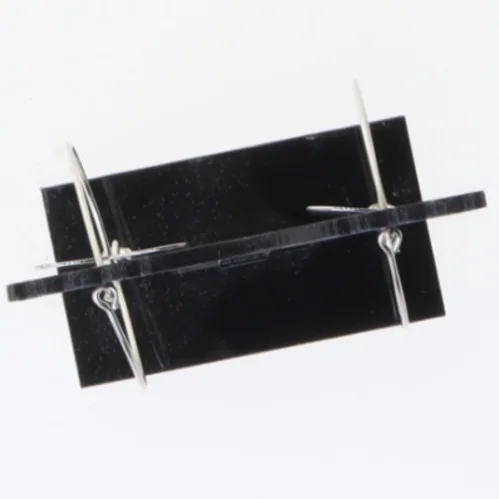 Øreringe med hjerteformet vedhæng (str. Ø 3 cm)