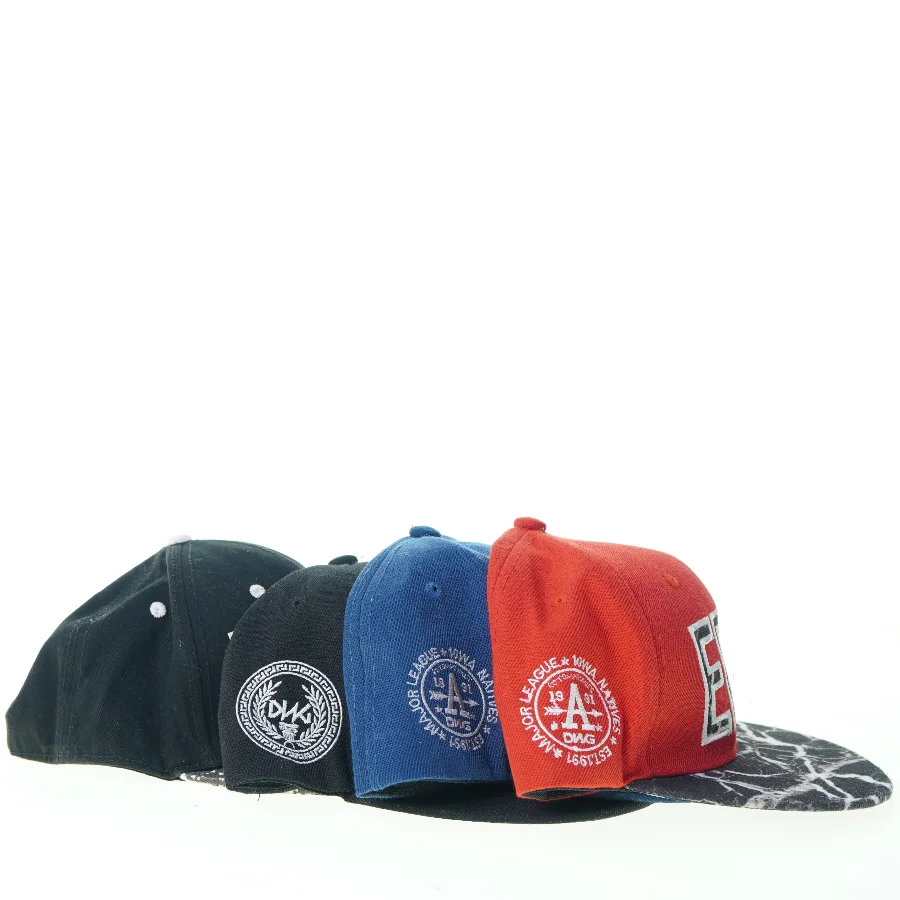 Cap sæt fra Major League og H&M (str. Onesize)