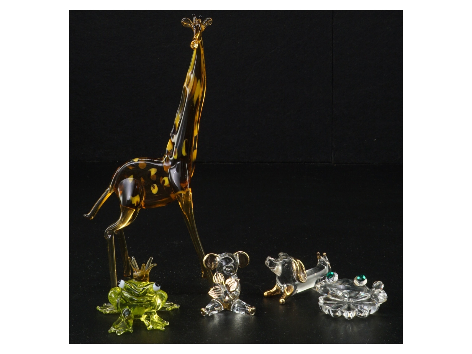 Glasfigurer (str. 3 cm til 18 cm)