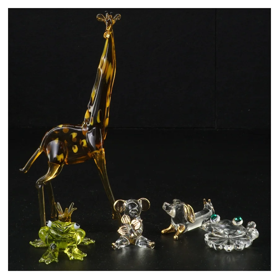 Glasfigurer (str. 3 cm til 18 cm)