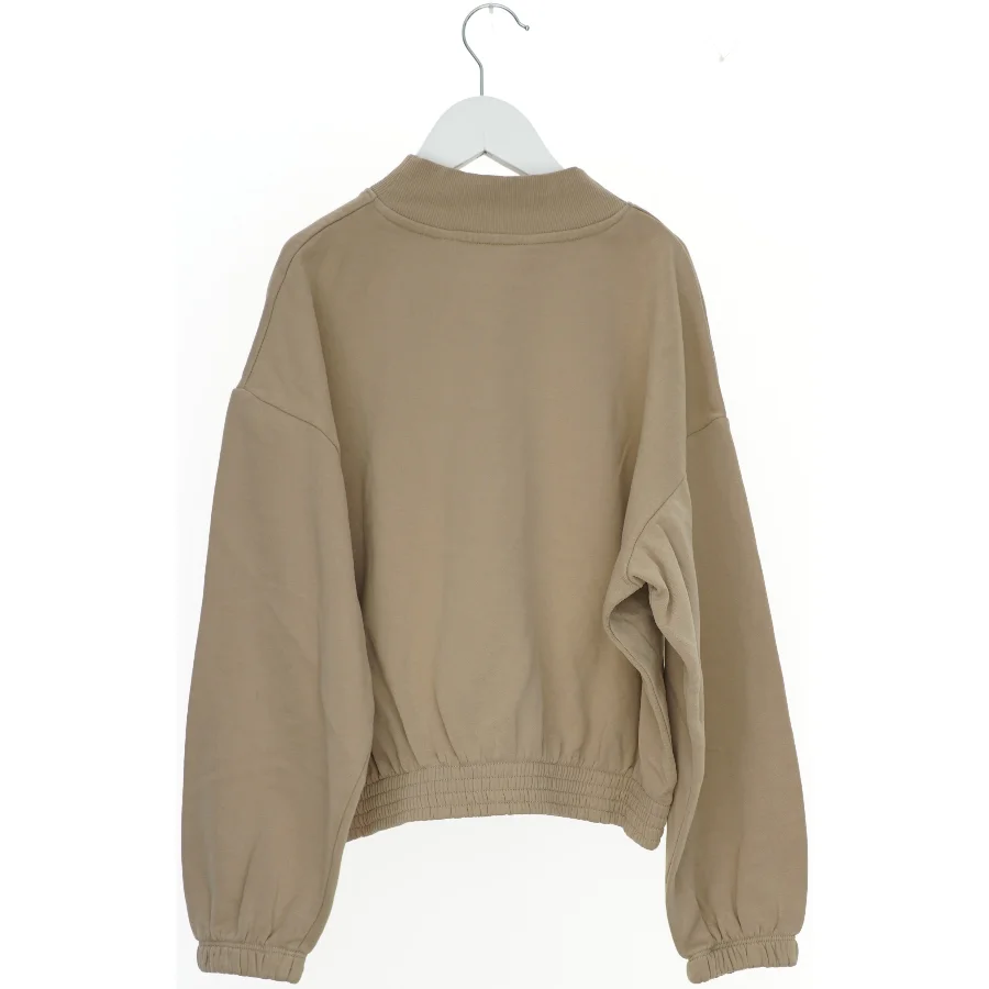 Langærmet beige sweatshirt med print (str. 152)