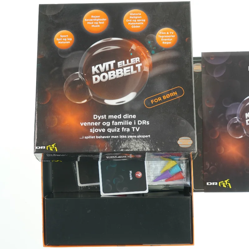 Spil 'Kvit eller Dobbelt' fra DR (str. 27x27x8 cm)