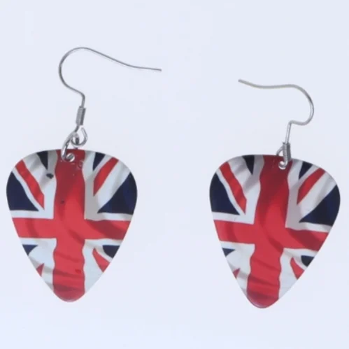 Øreringe med England Union Jack design (str. 45 mm)